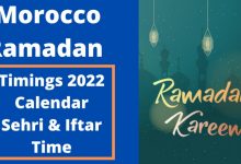 Morocco Ramadan Calendar